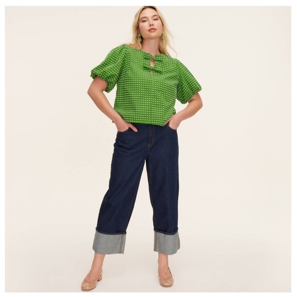 Kate Spade New York Denim - Kate‎ Spade x Target Women's Straight Leg Cuffed Dark Wash Denim Jeans Size 2